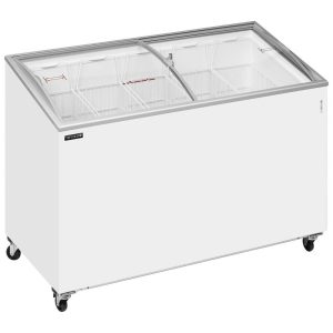 Sliding Curved Glass Lid Chest Freezer
