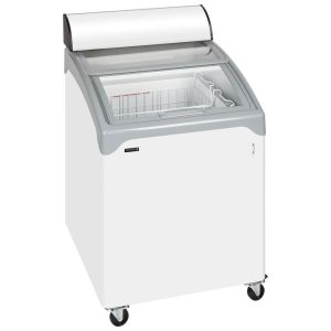 Sliding Curved Glass Lid Chest Freezer