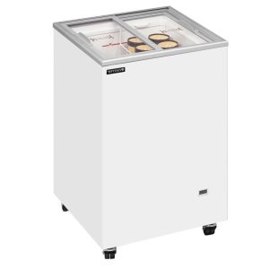 Sliding Flat Glass Lid Chest Freezer