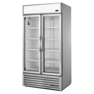 True 2 Glass Door Display Merchandiser Fridge