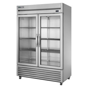 True 2 Glass Door Foodservice Upright Refrigerator