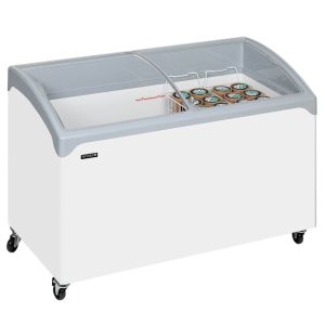 Sliding Curved Glass Lid Chest Freezer