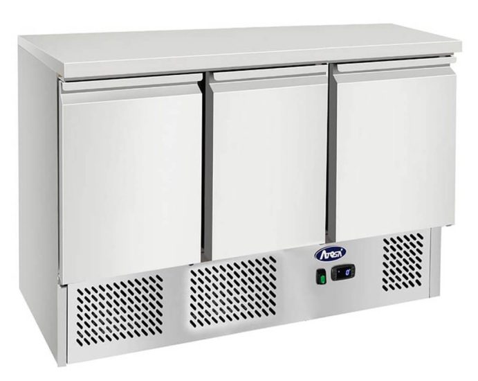 esl3851gr-3-door-counter-fridge